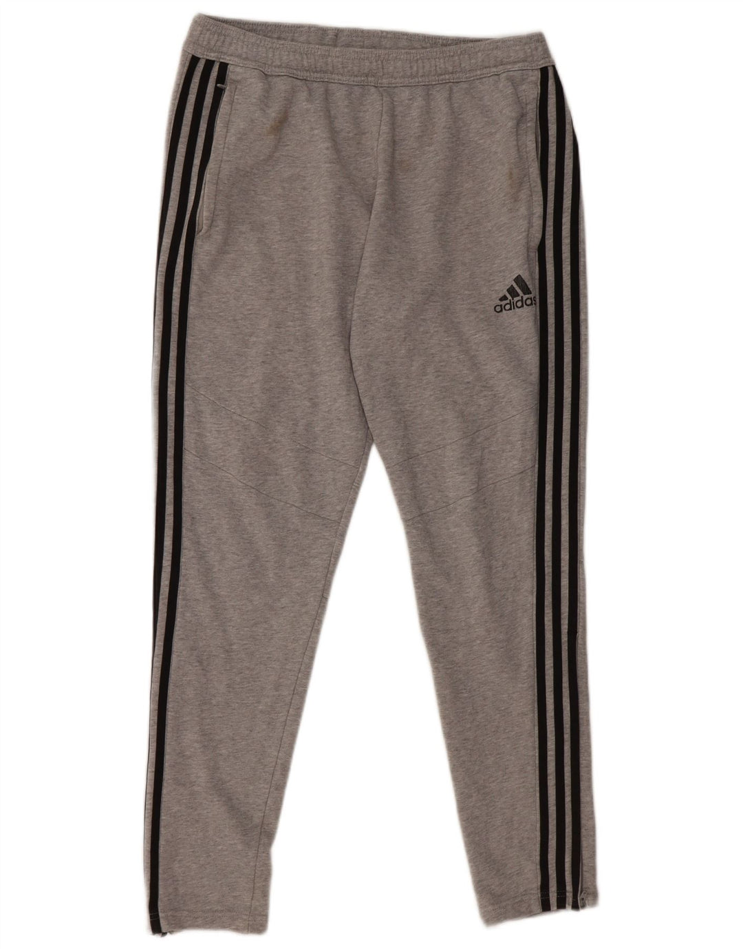 Adidas Mens Tracksuit Trousers Medium Grey Cotton