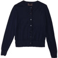 Marks & Spencer Womens Cardigan Sweater UK 14 Medium Navy Blue Merino Wool