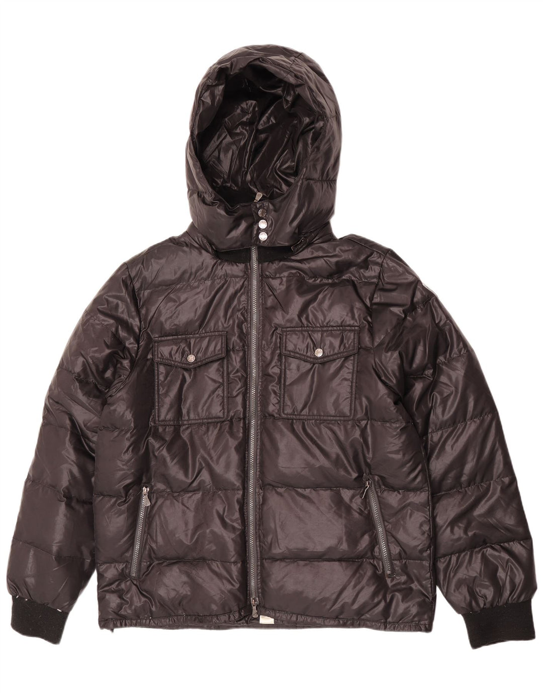 Lotto Mens Hooded Padded Jacket UK 44 2XL Black Polyester