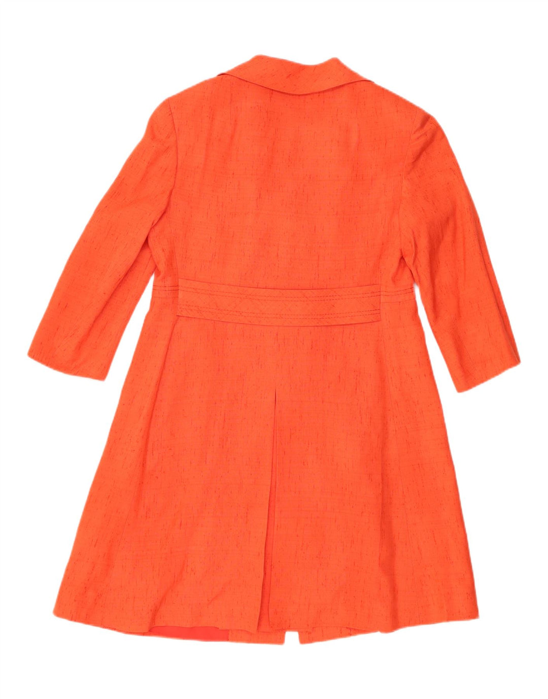 Vintage Womens 3 Button 2 Piece Set UK 12 Medium Orange Silk