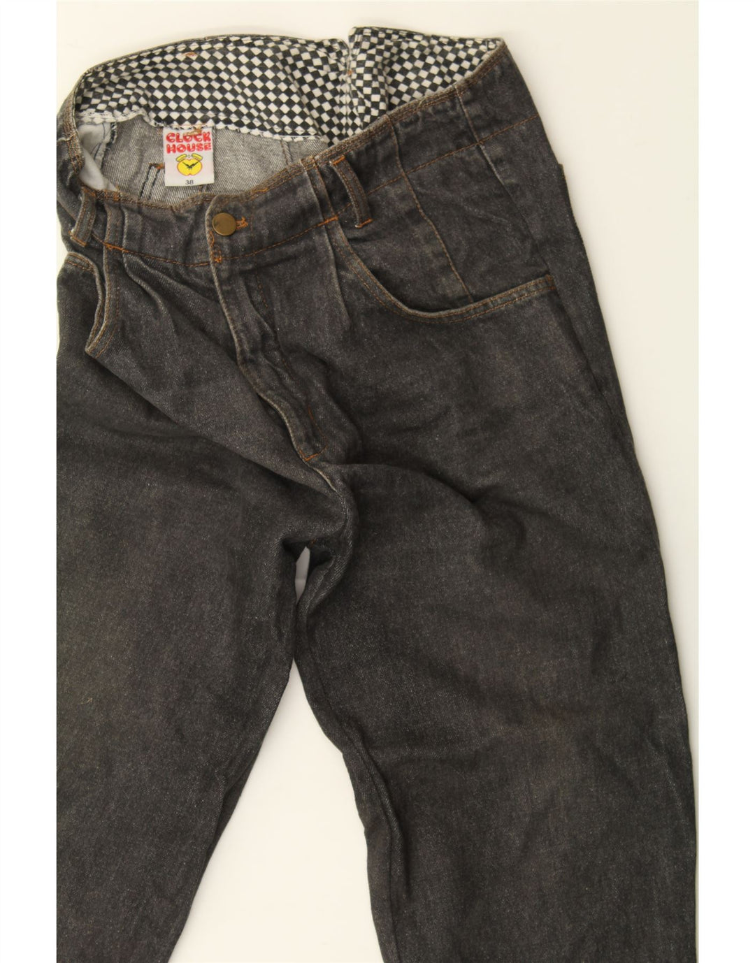 CLOCK HOUSE Womens High Rise Cropped Jeans EU 38 Medium W30 L25 Grey Vintage CLOCK HOUSE and Second-Hand CLOCK HOUSE from Messina Hembry 