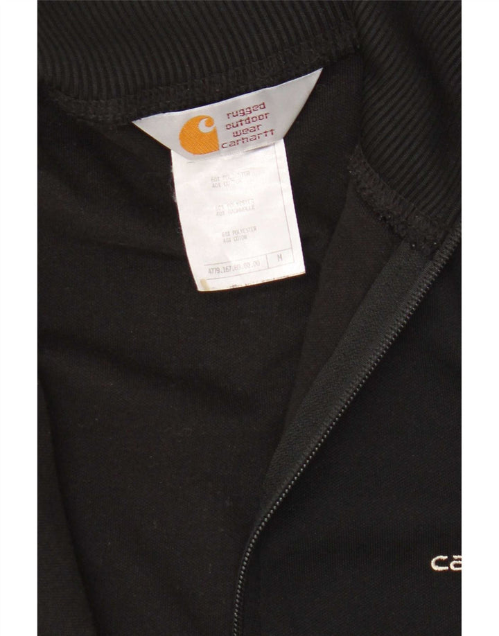 Carhartt Womens Tracksuit Top Jacket UK 14 Medium Black Polyester