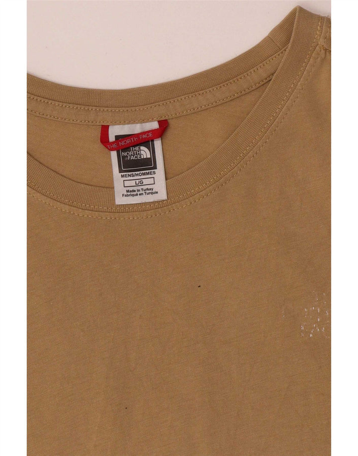 The North Face Mens Short Sleeve Regular Graphic T-Shirt Top Large Brown