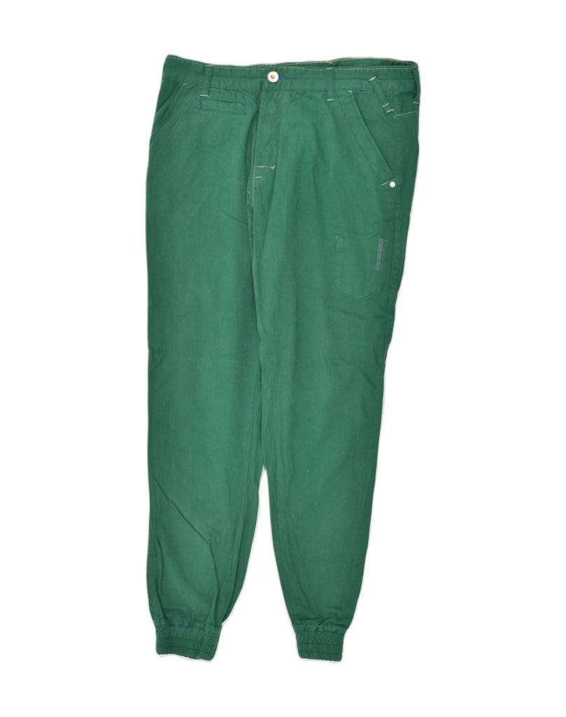 JACK & JONES Mens Joggers Casual Trousers W36 L32 Green Cotton | Vintage Jack & Jones | Thrift | Second-Hand Jack & Jones | Used Clothing | Messina Hembry 