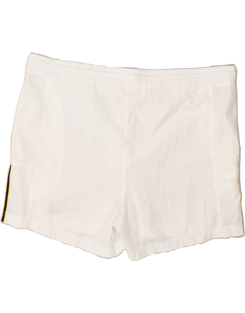 ADIDAS Mens Graphic Sport Shorts 2XL White | Vintage Adidas | Thrift | Second-Hand Adidas | Used Clothing | Messina Hembry 