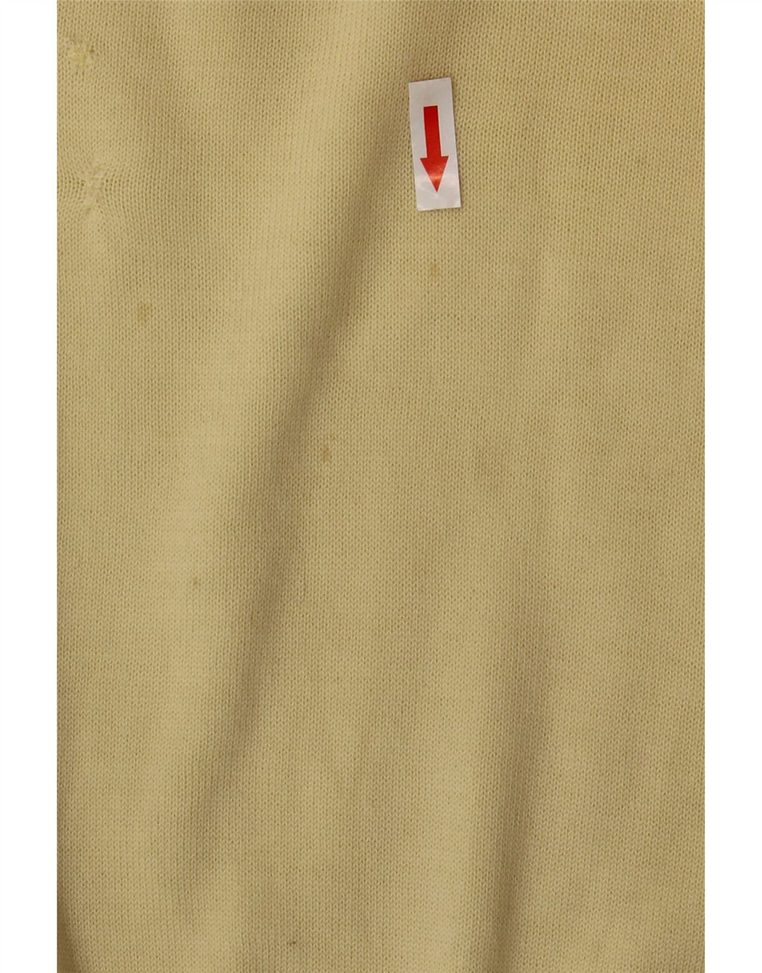 Fila Mens Vest Tank Top IT 48 Medium Yellow Virgin Wool