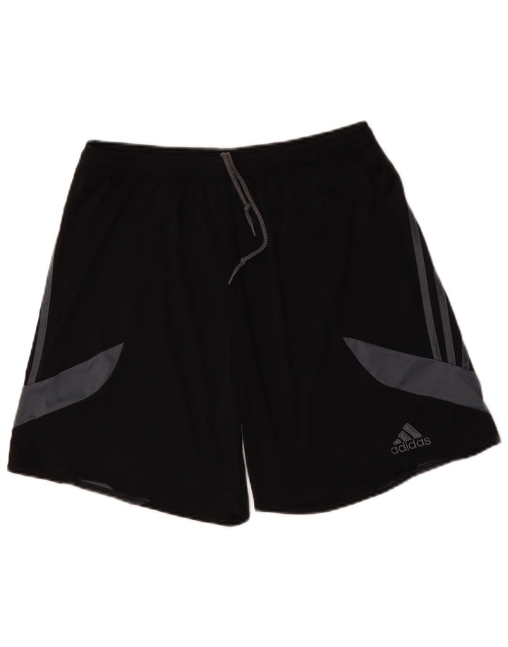 Adidas Mens Climalite Sport Shorts Large  Black Colourblock Polyester