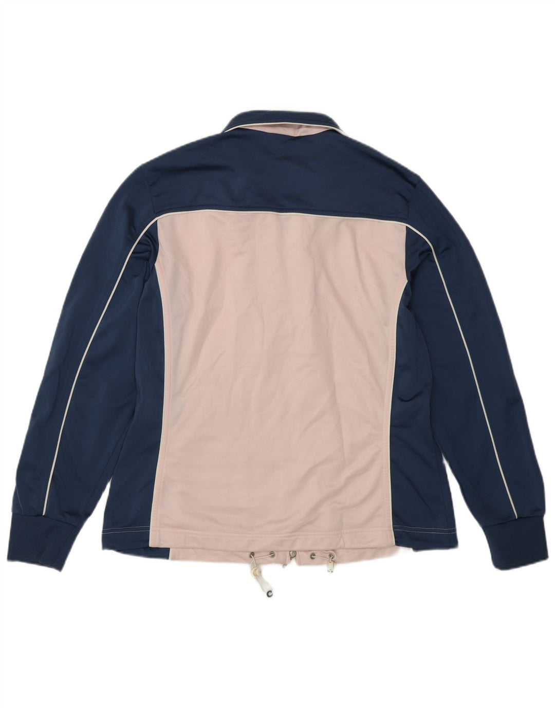 Diadora Womens Tracksuit Top Jacket UK 14 Large Blue Colourblock Polyester