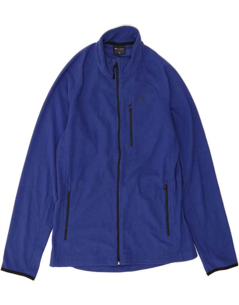 CHAMPION Mens Fleece Jacket UK 38 Medium Blue Vintage Champion and Second-Hand Champion from Messina Hembry 