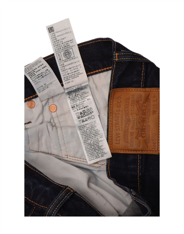 LEVI'S Mens 510 Skinny Jeans W33 L28  Navy Blue Cotton