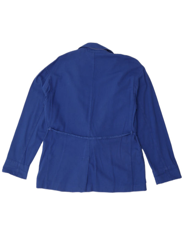 Esprit Womens 1 Button Oversized Blazer Jacket UK 8 Small Blue