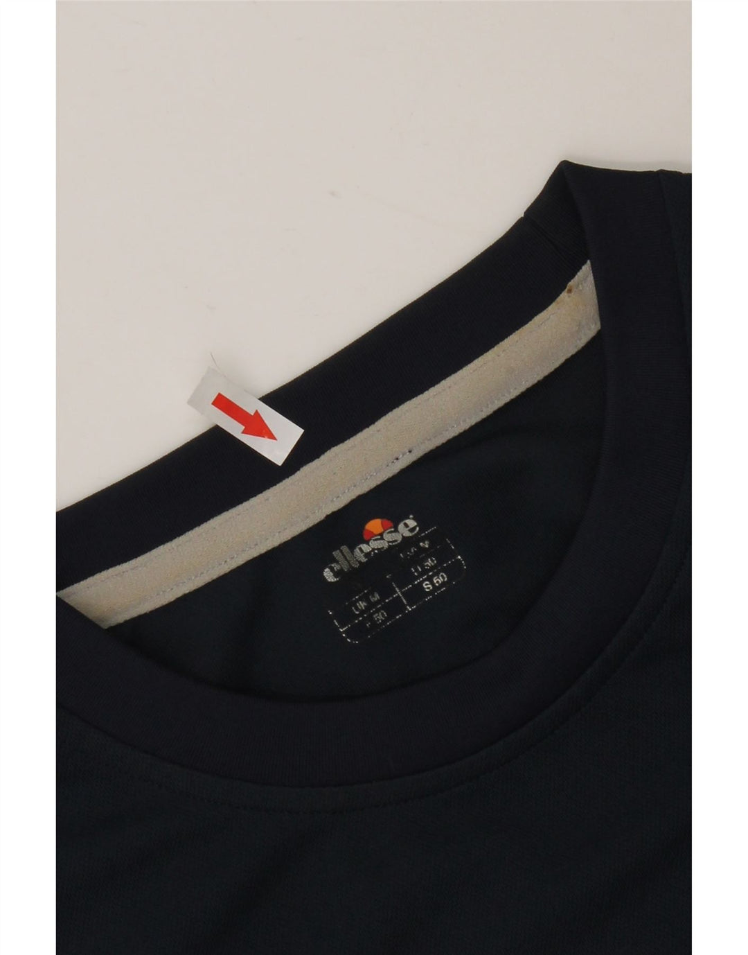 ELLESSE Mens Graphic T-Shirt Top Medium Navy Blue Polyester