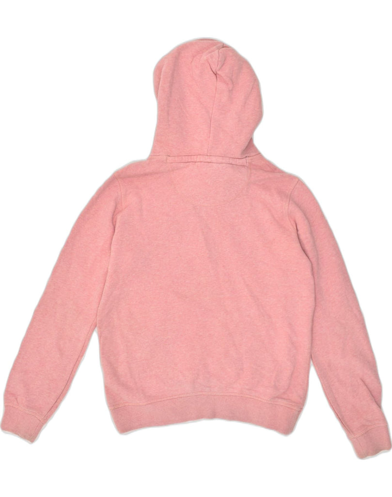 JACK WILLS Womens Graphic Hoodie Jumper UK 10 Small  Pink Cotton | Vintage Jack Wills | Thrift | Second-Hand Jack Wills | Used Clothing | Messina Hembry 