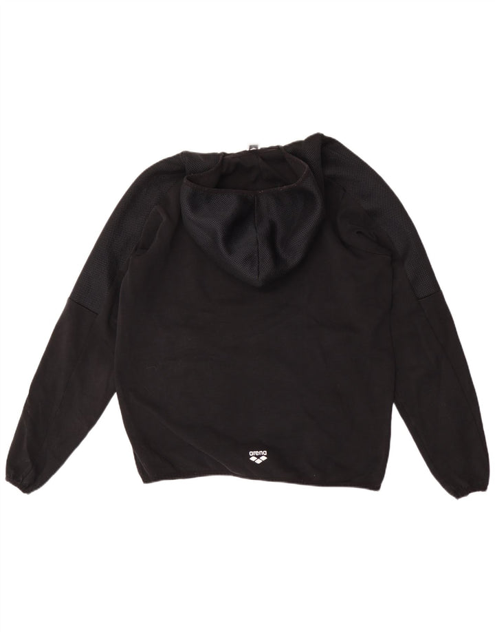 Arena Mens Hoodie Jumper Medium Black