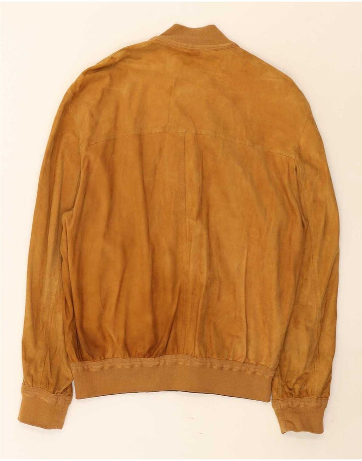 Vintage Mens Reversible Suede Jacket UK 38 Medium Brown Colourblock