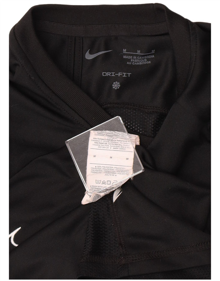 Nike Mens T-Shirt Top Medium Black Polyester Sports