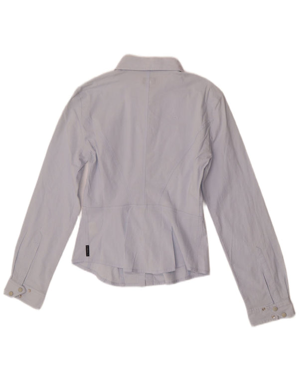 Armani Jeans Womens Anbass Shirt UK 14 Medium Blue Cotton