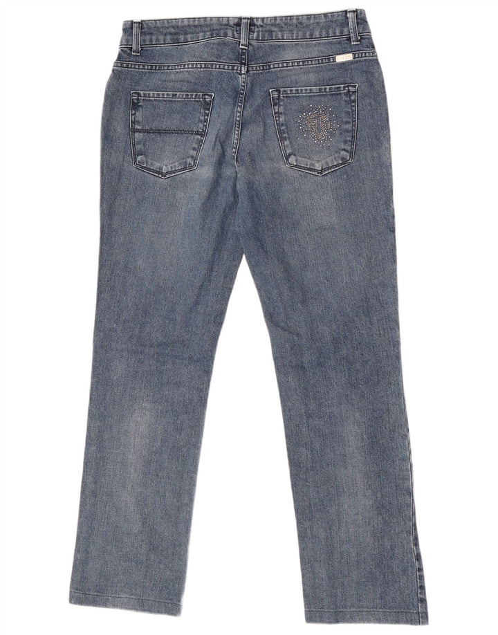 Trussardi Womens Straight Jeans W29 L29 Blue Cotton