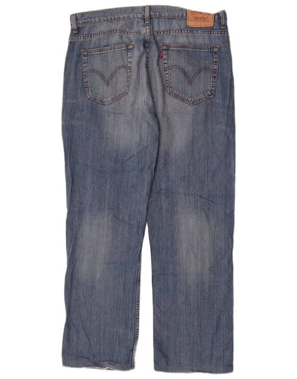 Levi's Mens 752 Straight Jeans W36 L31 Blue Cotton