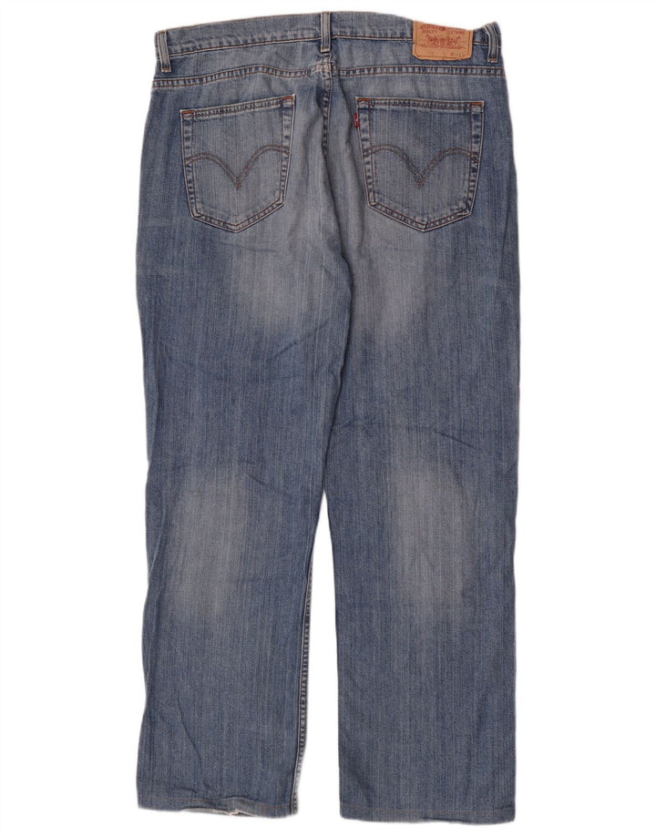 Levi's Mens 752 Straight Jeans W36 L31 Blue Cotton