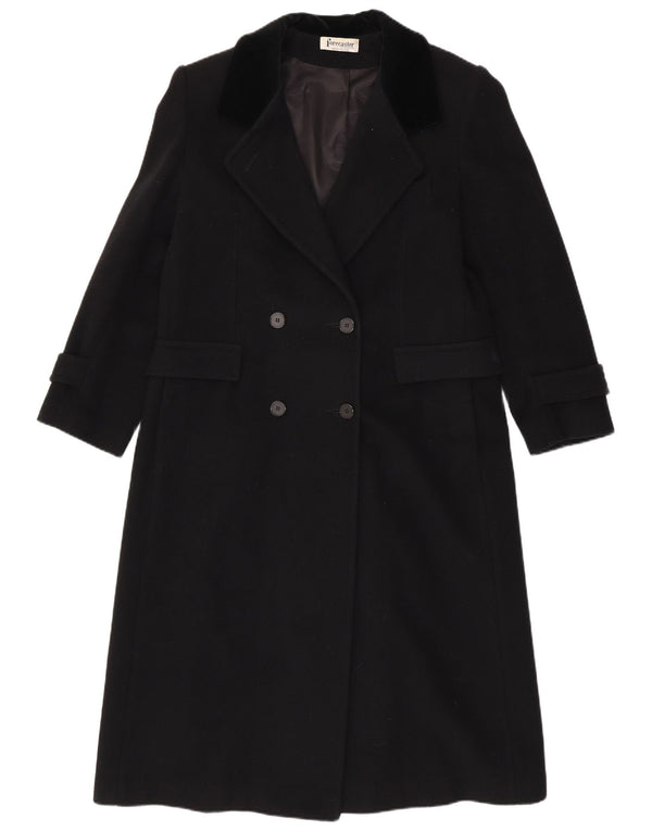 FORECASTER OF BOSTON Womens Double Breasted Coat Size 13/14 Medium Black