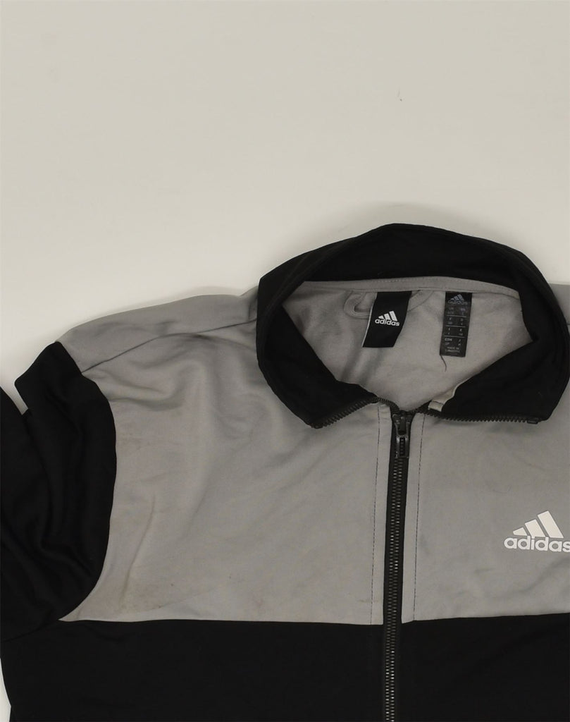 ADIDAS Mens Tracksuit Top Jacket Small Black Colourblock Polyester | Vintage Adidas | Thrift | Second-Hand Adidas | Used Clothing | Messina Hembry 