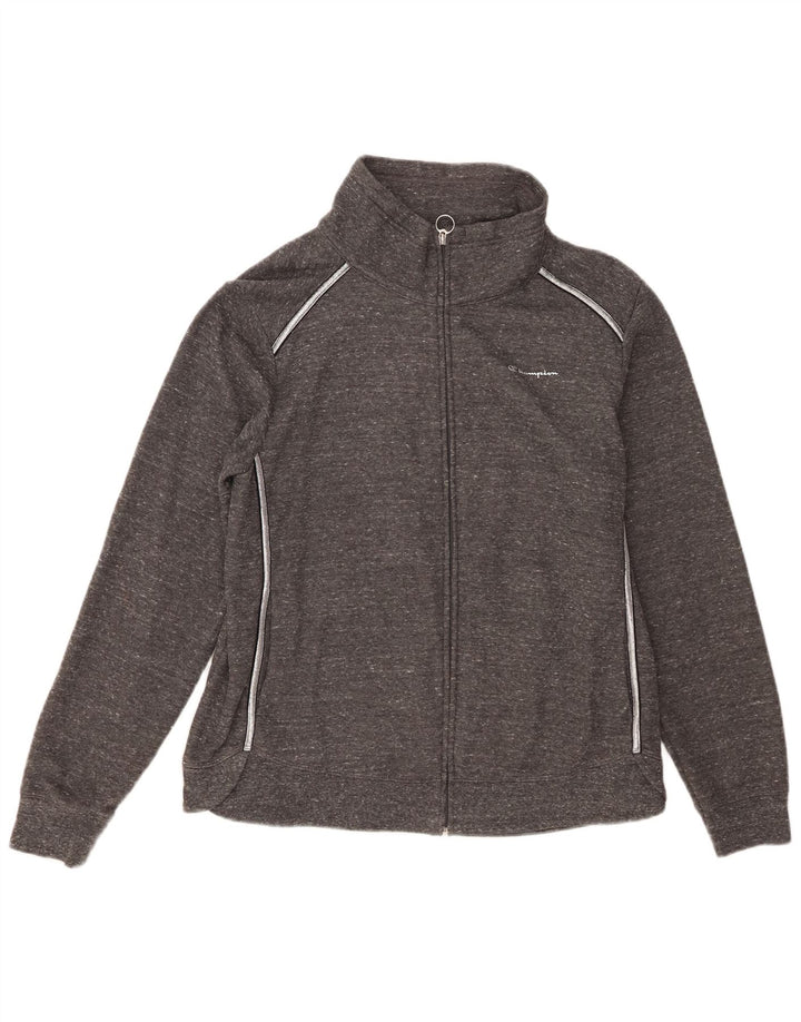 Champion Womens Tracksuit Top Jacket UK 18 XL Grey Flecked