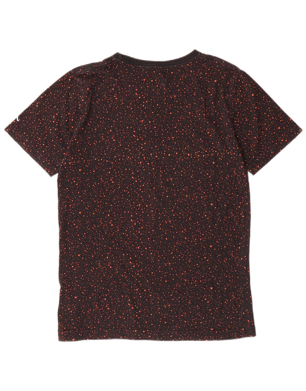 JORDAN Boys Graphic T-Shirt Top 13-14 Years XL  Black Spotted Cotton