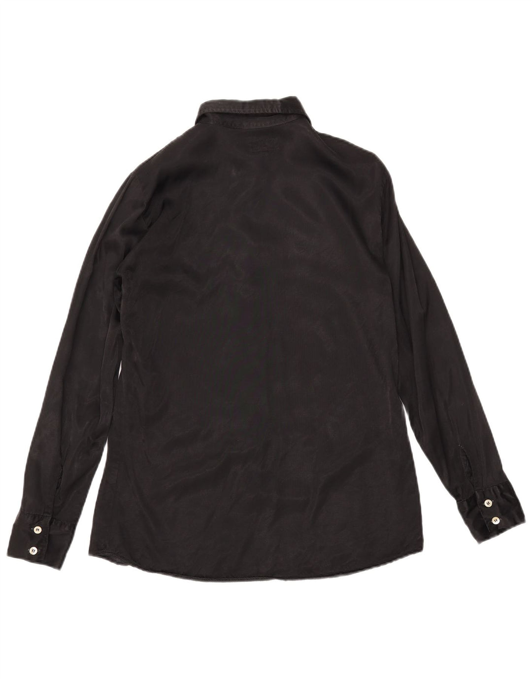 REPLAY Womens Shirt UK 14 Medium Black Viscose