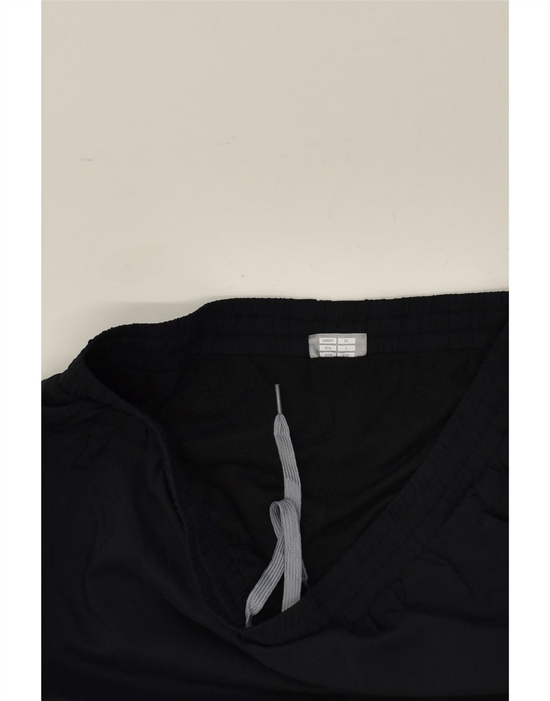 HUMMEL Mens Tracksuit Trousers Large Black Polyester | Vintage Hummel | Thrift | Second-Hand Hummel | Used Clothing | Messina Hembry 