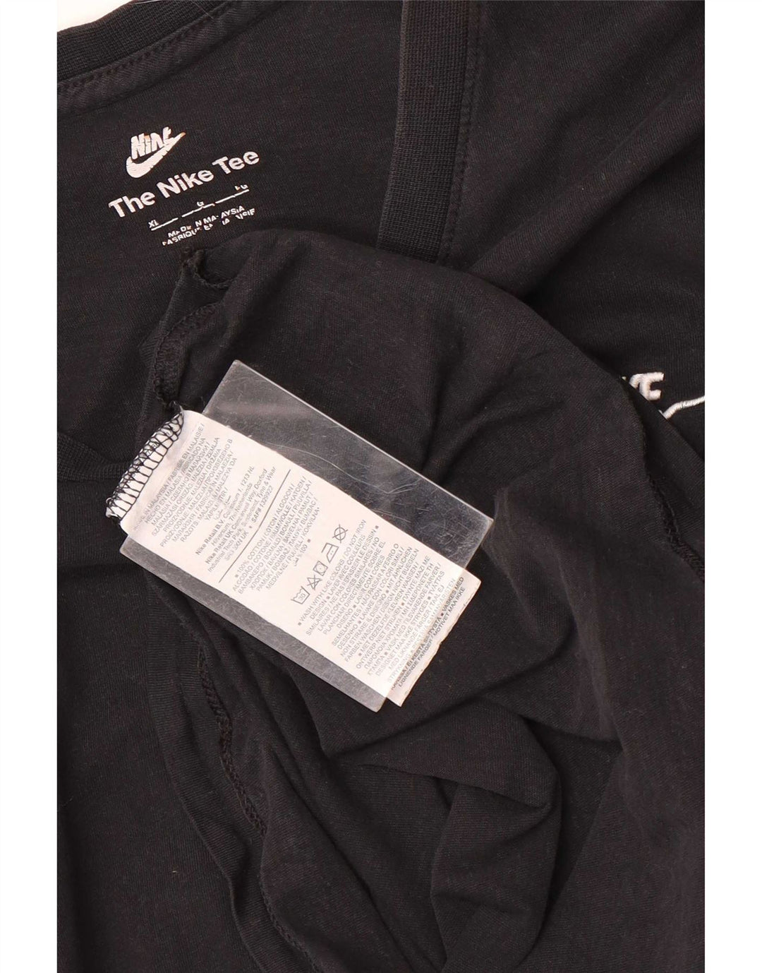 Nike Mens T-Shirt Top XL Black Cotton
