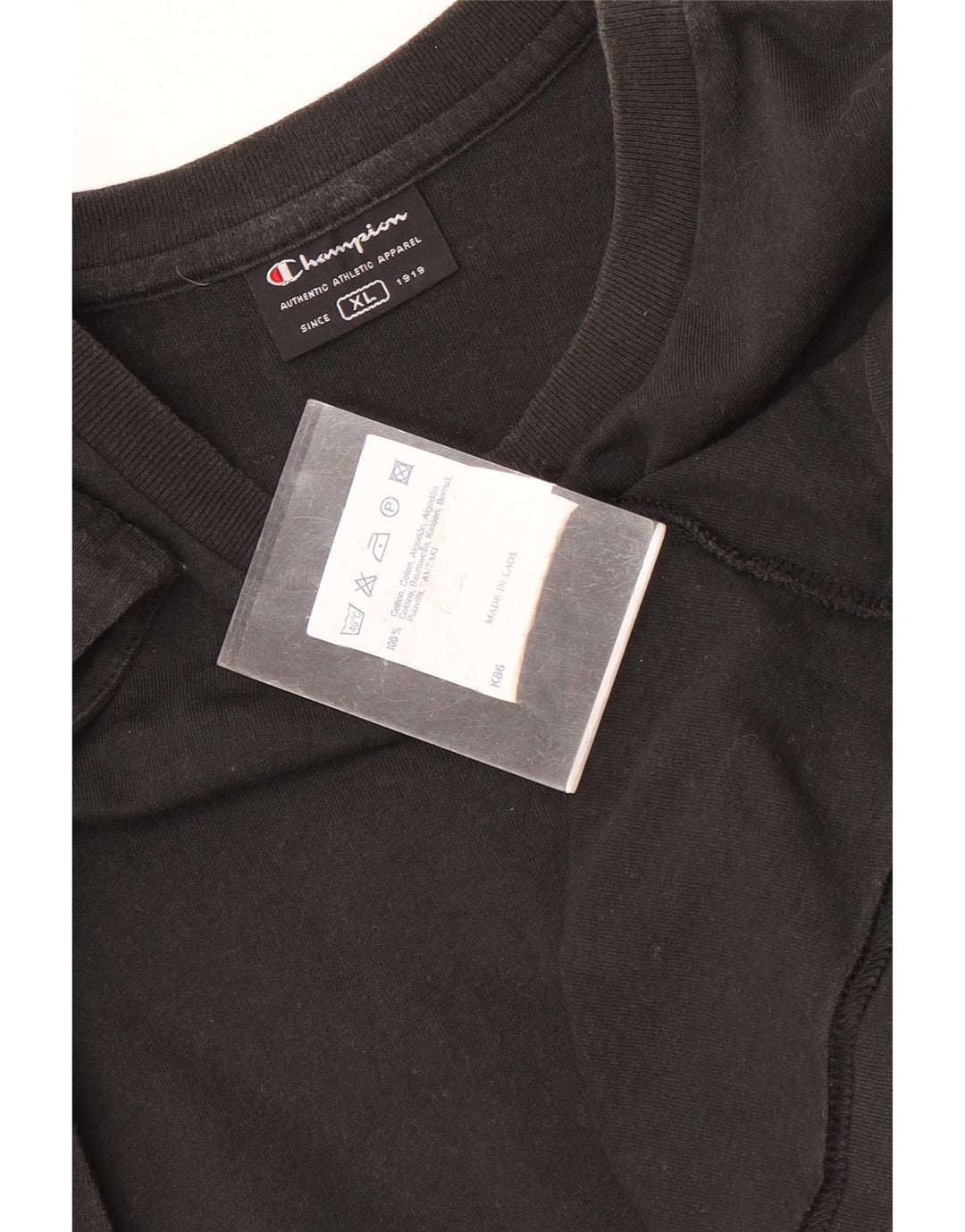 Champion Mens Vest Top XL Black Cotton