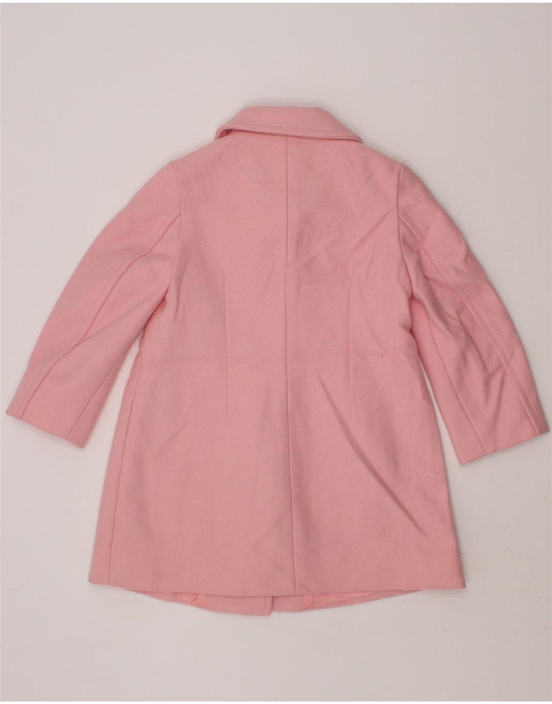 BENETTON Baby Girls Overcoat 12-18 Months Pink Wool Vintage Benetton and Second-Hand Benetton from Messina Hembry 
