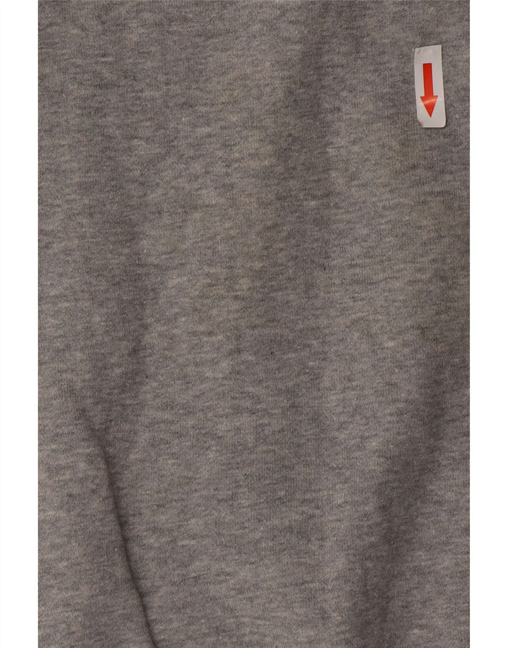 Nike Mens Graphic Hoodie Jumper Medium Grey Cotton
