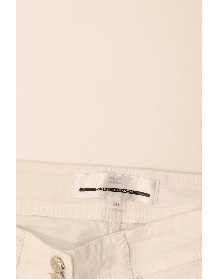 Elisabetta Franchi Womens Slim Jeans W29 L29 White