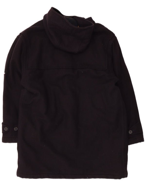 Ivy Oxford Mens Hooded Duffle Coat IT 50 Large Navy Blue Wool