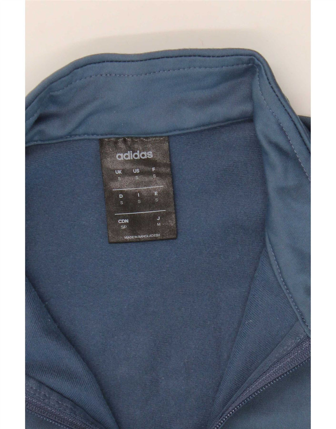 Adidas Mens Graphic Tracksuit Top Jacket Small Blue Colourblock Polyester