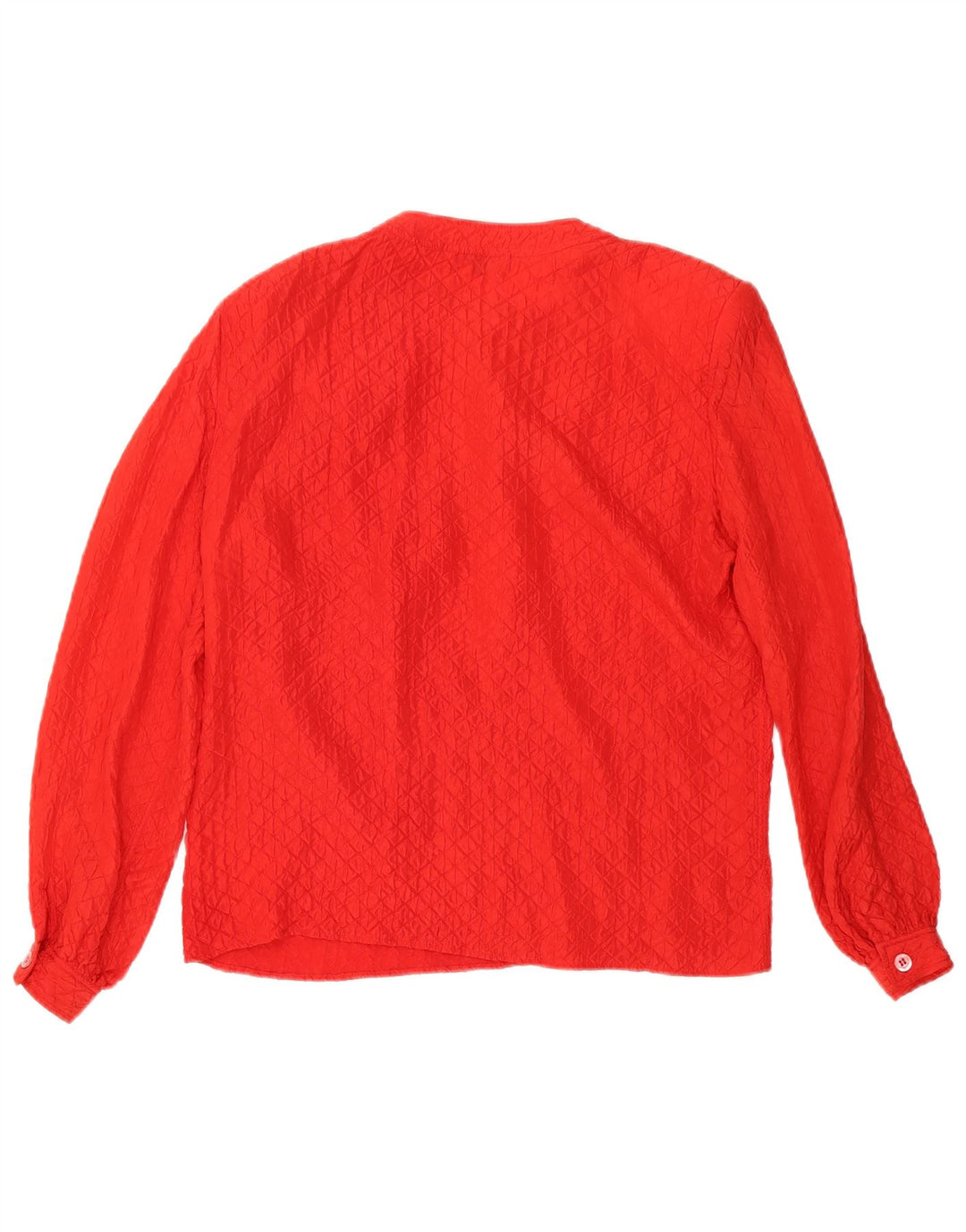 Valentino Womens Long Sleeve Blouse Top IT 44 Medium Red Silk