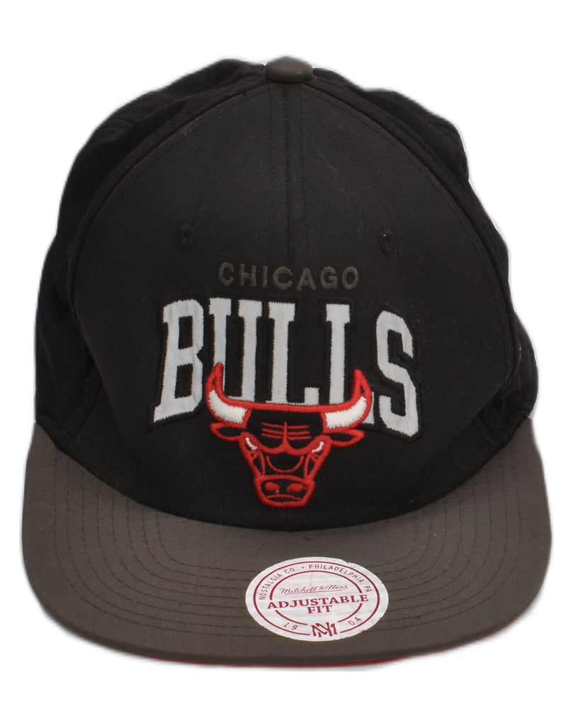 MITCHELL & NESS Mens Chicago Bulls Graphic Snapback Cap One Size Black | Vintage Mitchell & Ness | Thrift | Second-Hand Mitchell & Ness | Used Clothing | Messina Hembry 