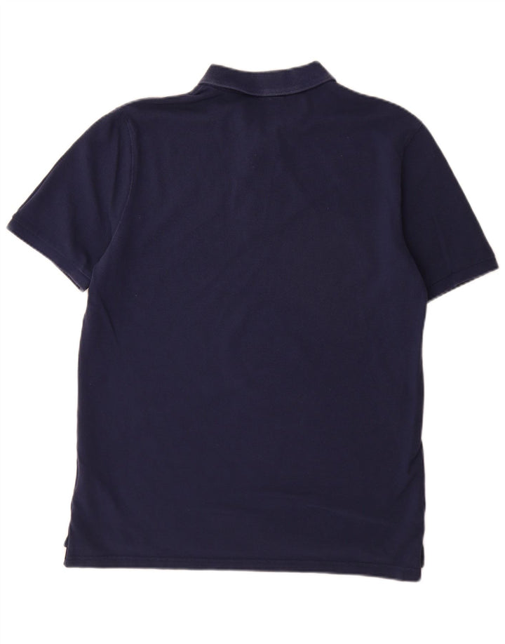 Nike Mens Polo Shirt Medium Navy Blue Cotton