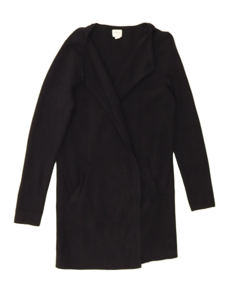 J. CREW Womens Oversized Longline Open Cardigan Sweater UK 6 XS Black Vintage J. Crew and Second-Hand J. Crew from Messina Hembry 