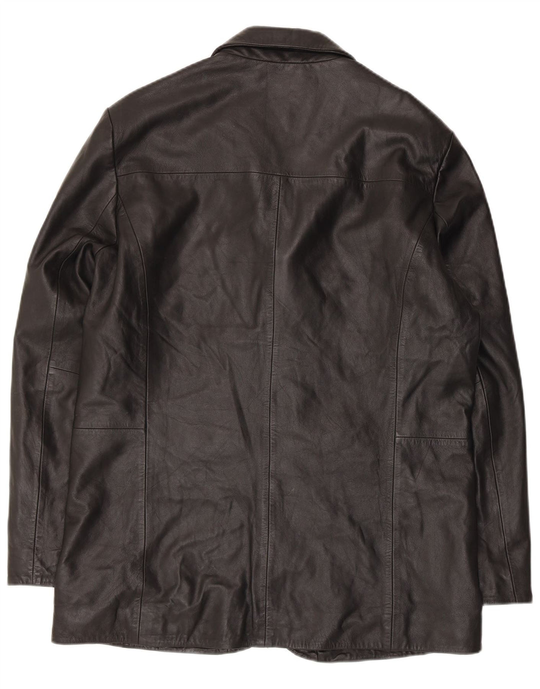 LLD Mens Leather Jacket UK 38 Medium Black Leather