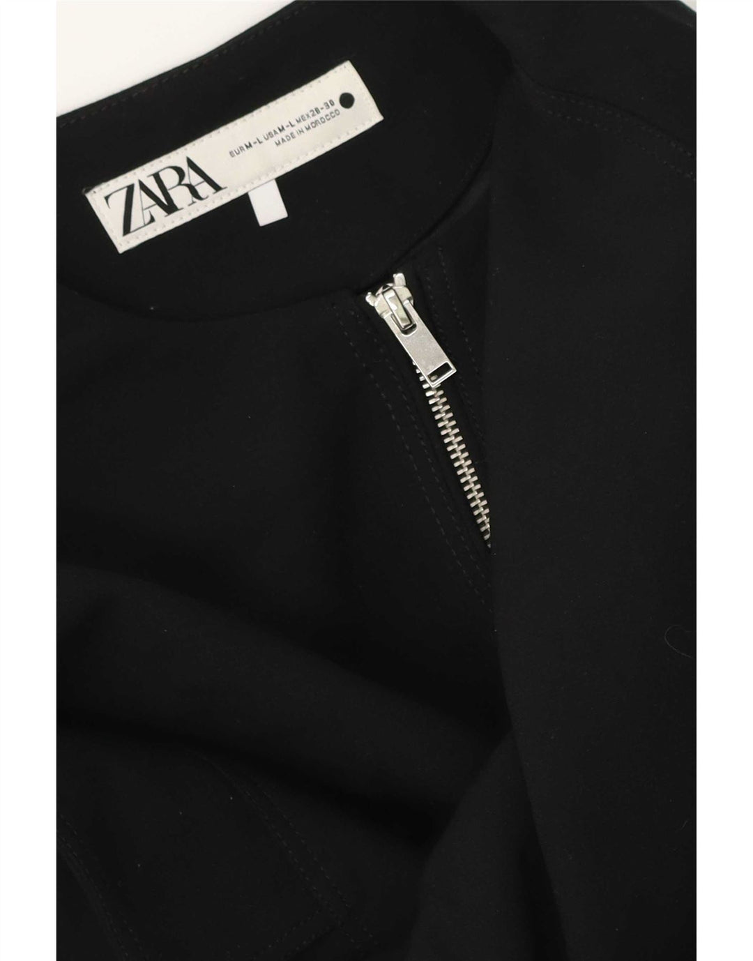 Zara Womens Oversized Gilet UK 14 Medium Black