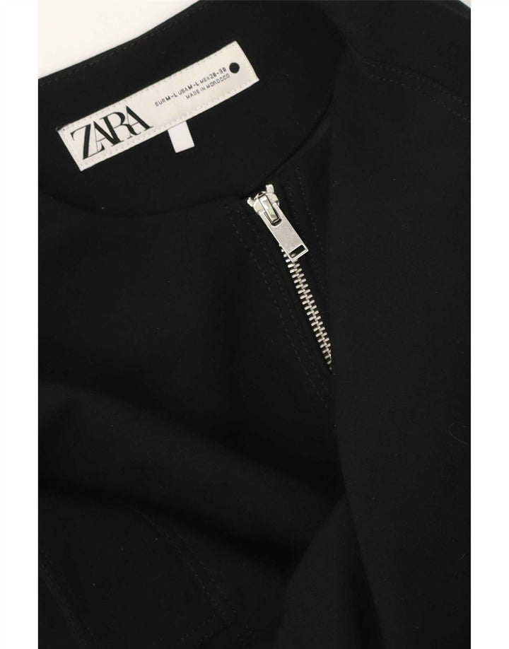 Zara Womens Oversized Gilet UK 14 Medium Black