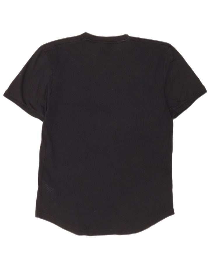 ADIDAS Mens Graphic T-Shirt Top Small Black Cotton