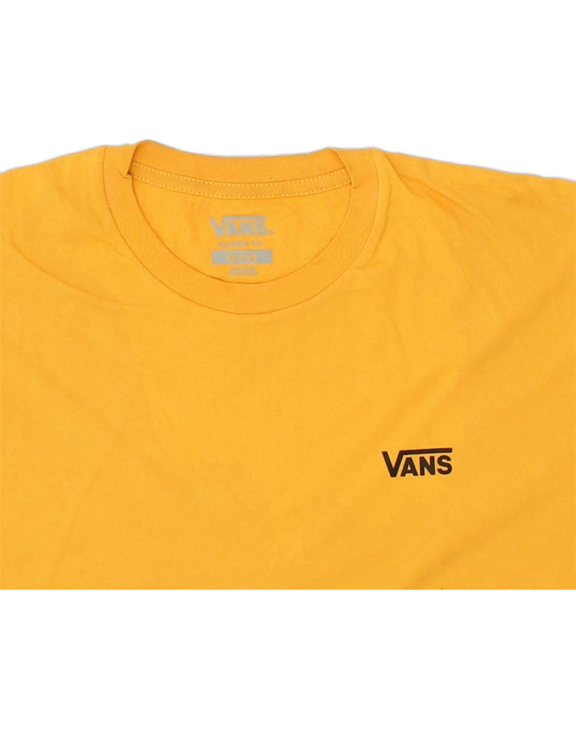 VANS Mens Classic Fit T-Shirt Top Medium Yellow Cotton | Vintage Vans | Thrift | Second-Hand Vans | Used Clothing | Messina Hembry 