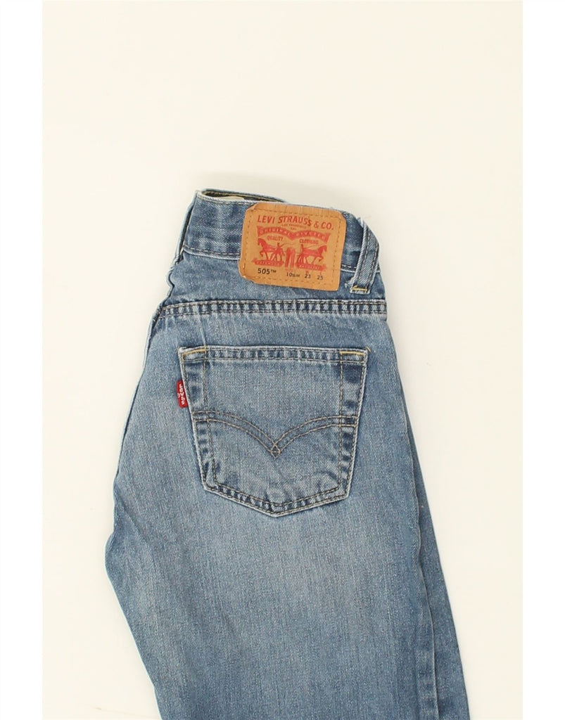 LEVI'S Boys 505 Regular Straight Jeans 9-10 Years W23 L25  Blue Cotton | Vintage Levi's | Thrift | Second-Hand Levi's | Used Clothing | Messina Hembry 