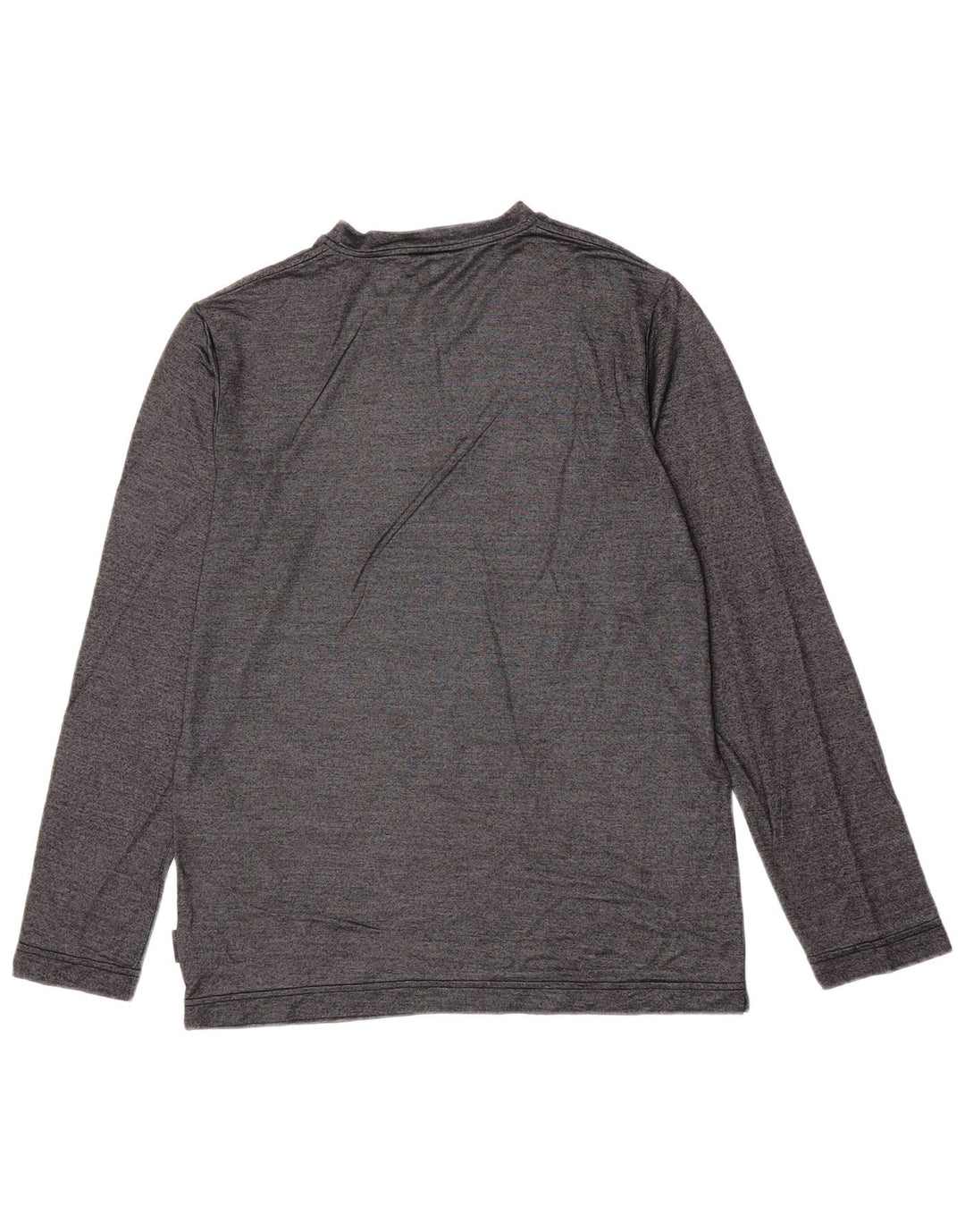 Versace Mens Top Long Sleeve Small Grey Flecked Viscose