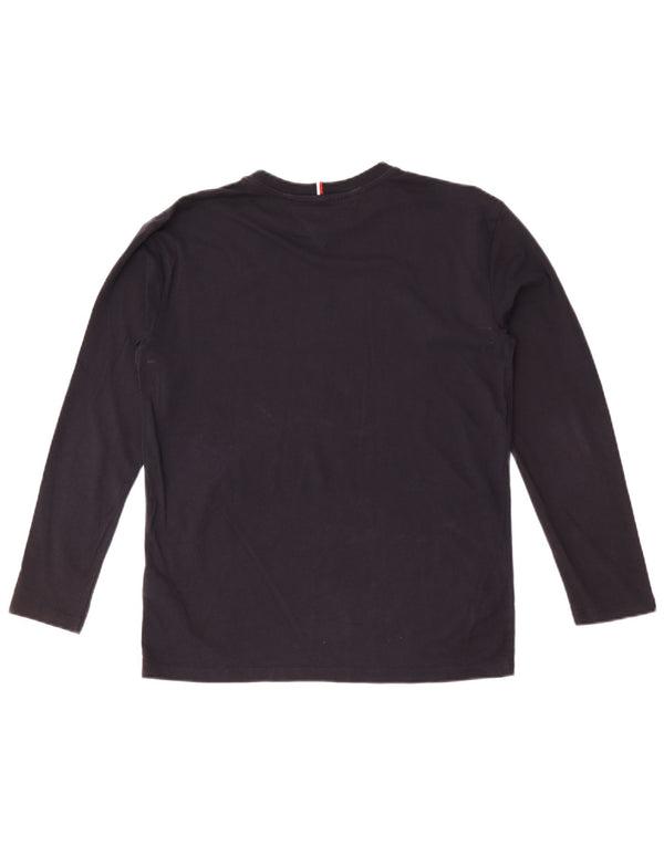 Tommy Hilfiger Boys Graphic Top Long Sleeve 13-14 Years Navy Blue Cotton
