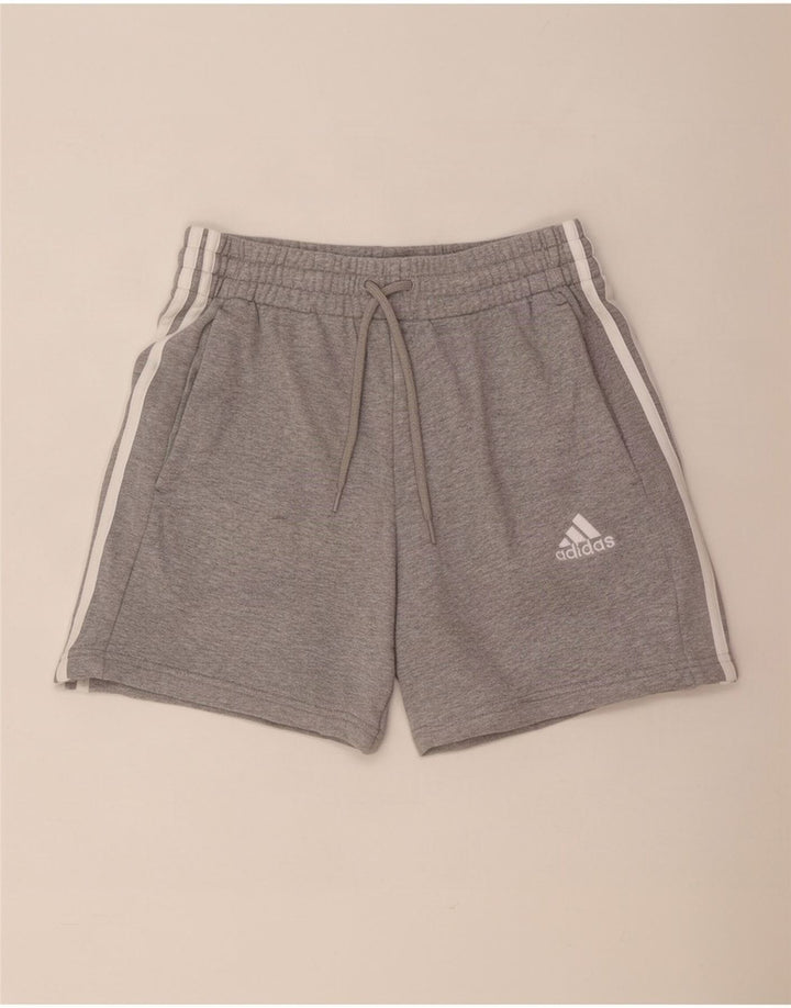 Adidas Mens Sport Shorts Small Grey Flecked Cotton
